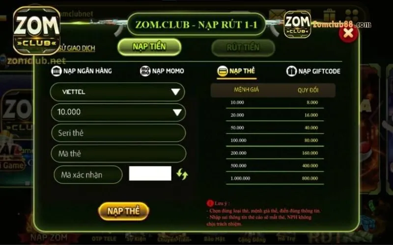 Đổi thẻ cào qua ZomClub: Hướng dẫn chi tiết từ A-Z